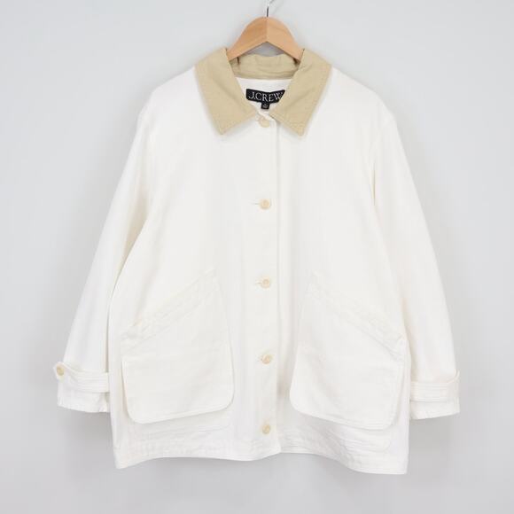 NWT J. Crew White and Tan Women's Jacket - Picture 2 of 10